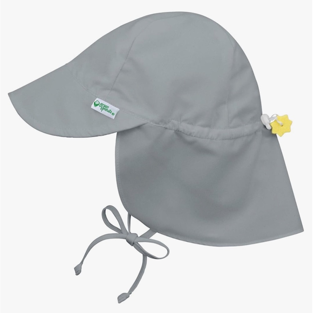 Green Sprouts iPlay Baby Flap Sun Protection Swim Hat Grey 9-18 months